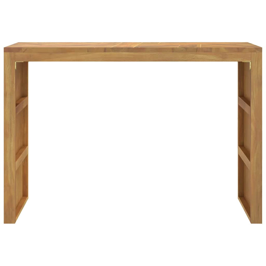 Wandtafel 110x35x75 cm massief teakhout