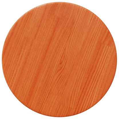 Tafelblad rond Ø30x2,5 cm massief grenenhout wasbruin