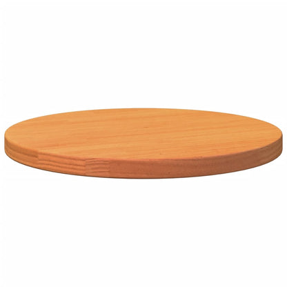 Tafelblad rond Ø40x2,5 cm massief grenenhout wasbruin