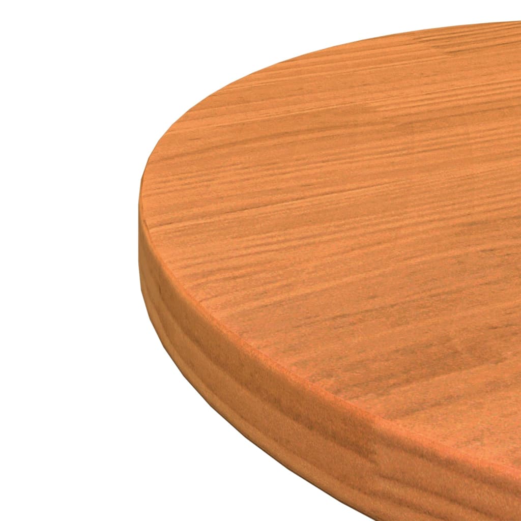 Tafelblad rond Ø40x2,5 cm massief grenenhout wasbruin