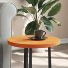 Tabletop round Ø40x2.5 cm solid pine wax brown