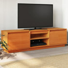 TV cabinet 140x35x40 cm solid pine wash brown