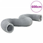 Afzuigslang 10 cm x 6 m PVC grijs
