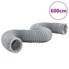 Afzuigslang 6 m Ø15 cm PVC grijs