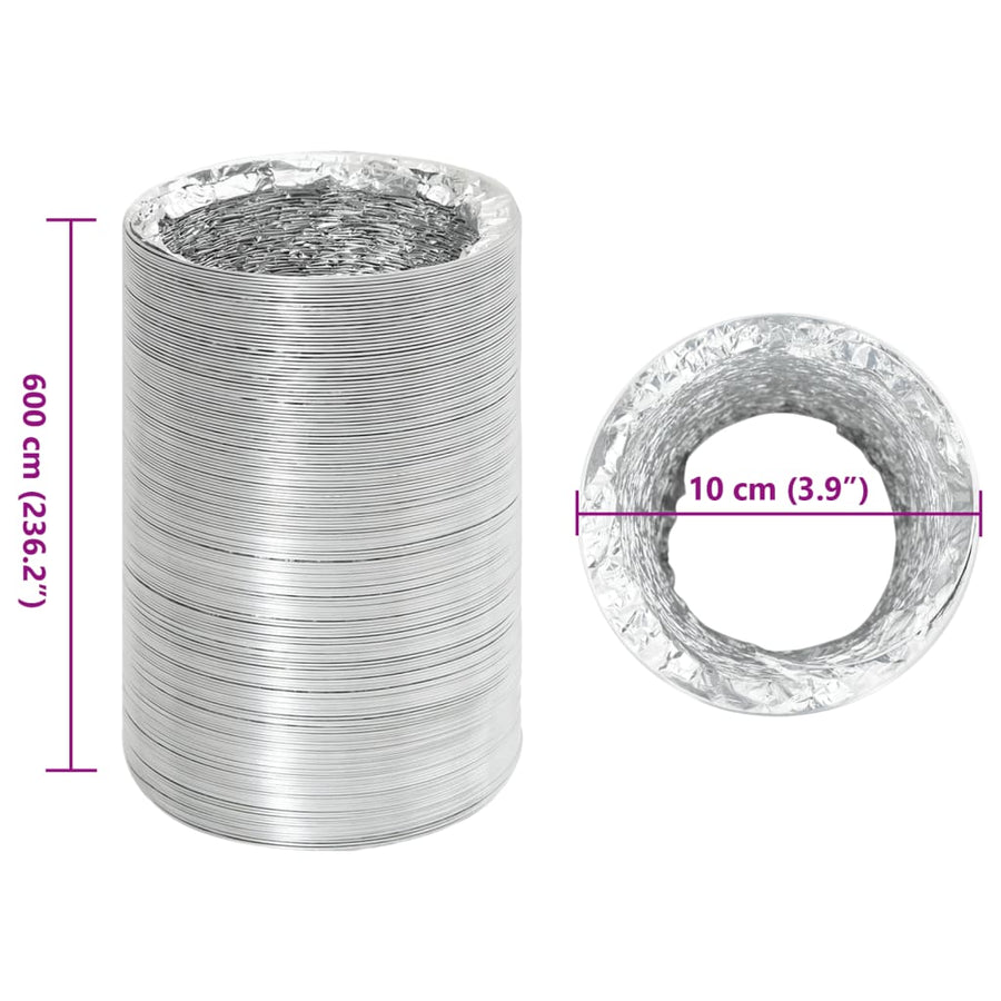 Ventilatieslang Ø10 Cm 6 M Aluminium