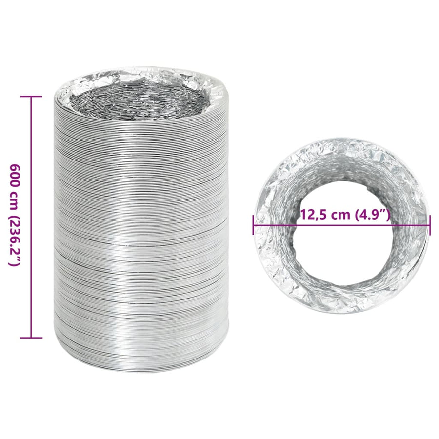 Ventilatieslang Ø12,5 cm 6 m aluminium