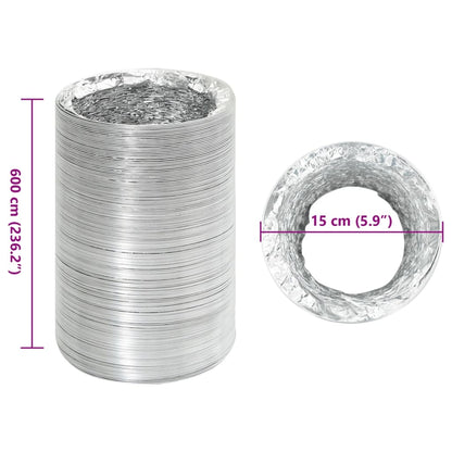 Ventilatieslang Ø15 cm 6 m aluminium