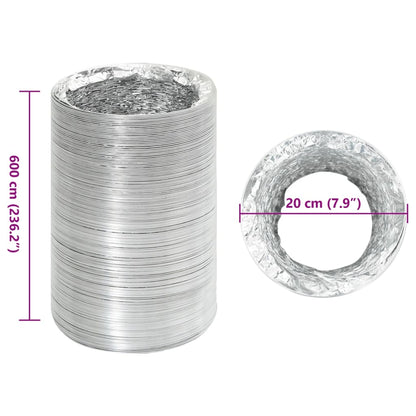 Ventilatieslang Ø20 cm 6 m aluminium