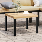 Garden coffee table 55x55x39.5 cm powder-coated steel black