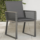 Garden chairs 4 pcs with cushions poly rattan black