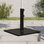Parasolvoet 17 kg vierkant staal zwart