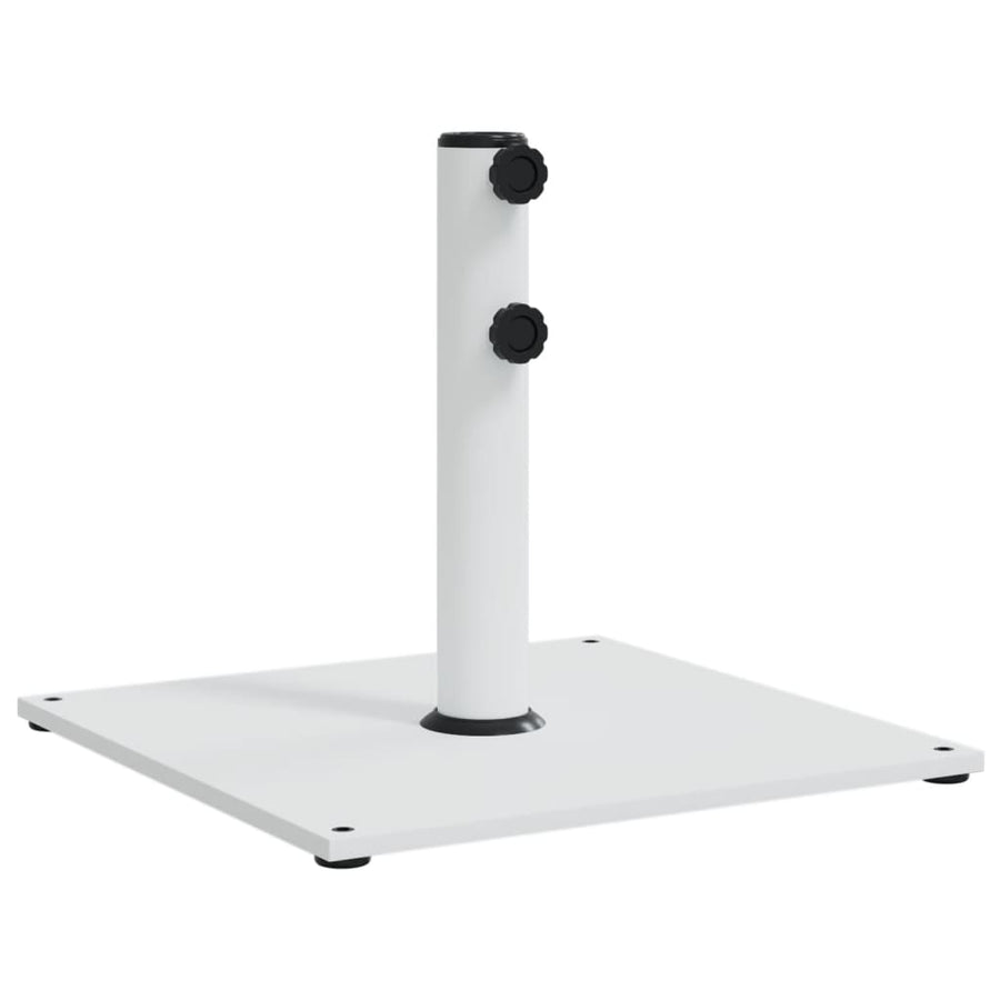 Parasolvoet Voor Stokken Van Ø32/38/48 Mm 17 Kg Vierkant Wit