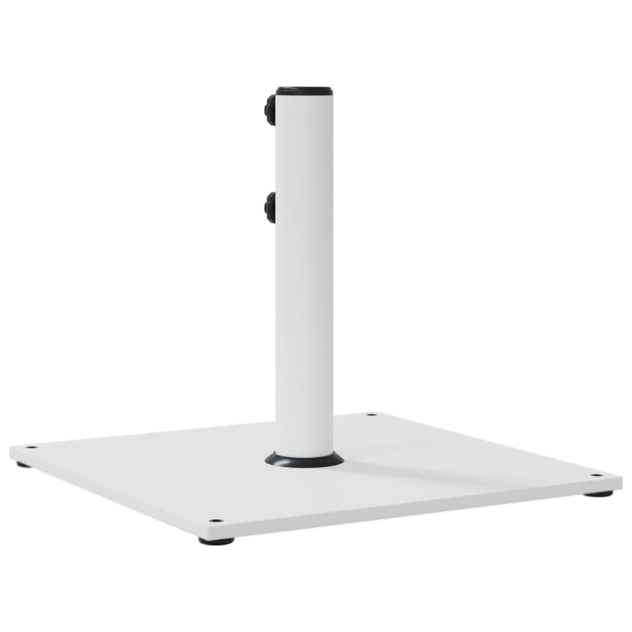 Parasolvoet Voor Stokken Van Ø32/38/48 Mm 17 Kg Vierkant Wit