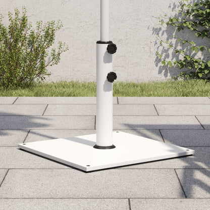 Parasolvoet Voor Stokken Van Ø32/38/48 Mm 17 Kg Vierkant Wit