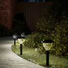 Garden path lighting 4 pcs solar with ground stakes RGB and warm white