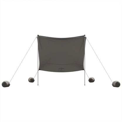 Strandluifel met zandankers 214x236 cm grijs