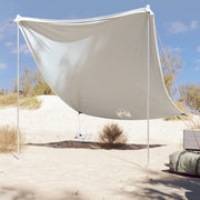 Strandluifel 214x236 cm grijs met zandankers