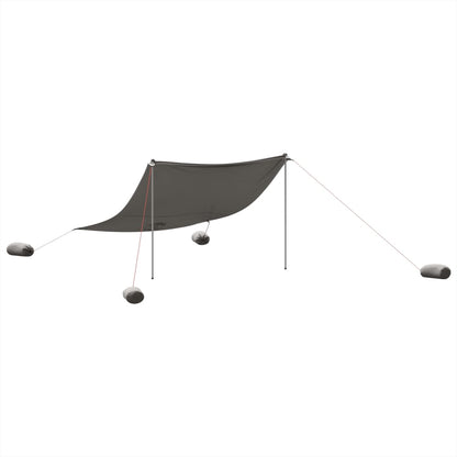Strandluifel met zandankers 304x300 cm grijs