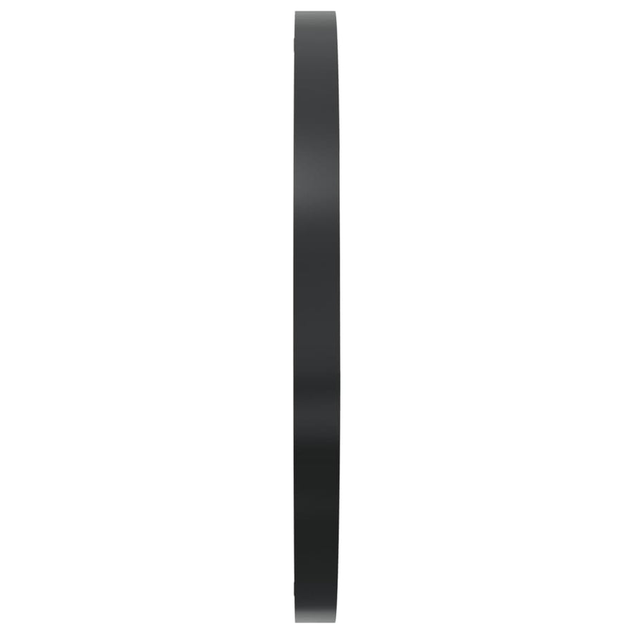 Wandklok Ø35 cm ijzer en eikenhout bruin