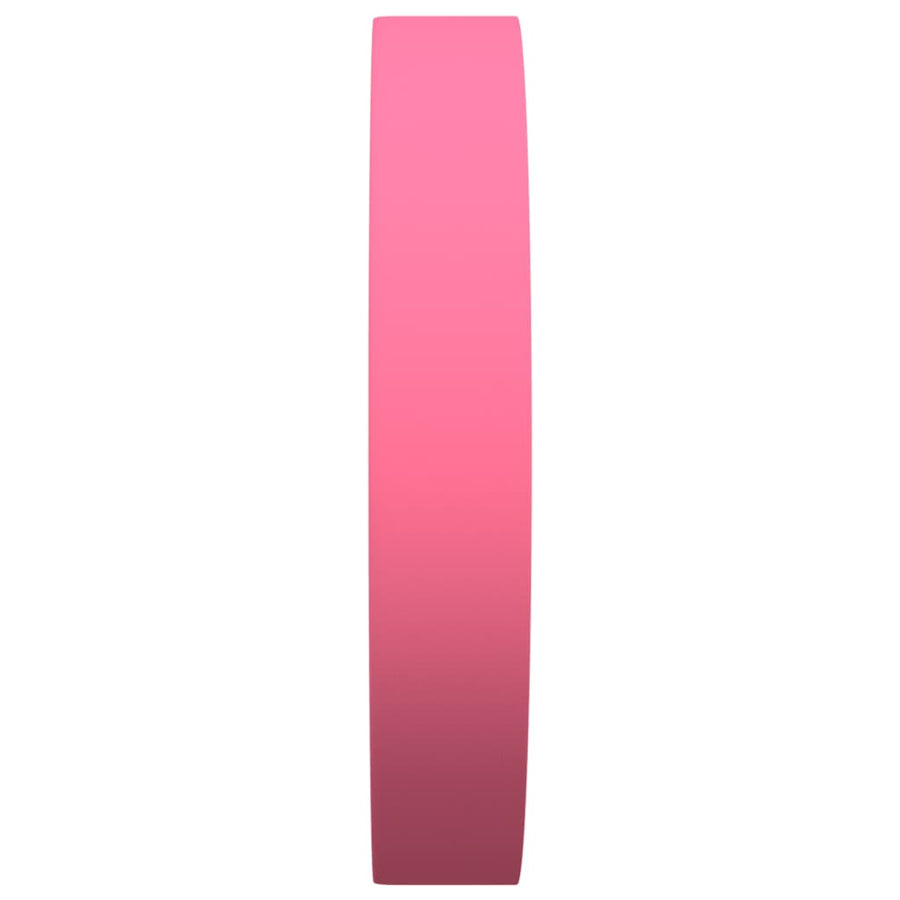Wandklok Ø25,5 cm polystyreen en glas roze