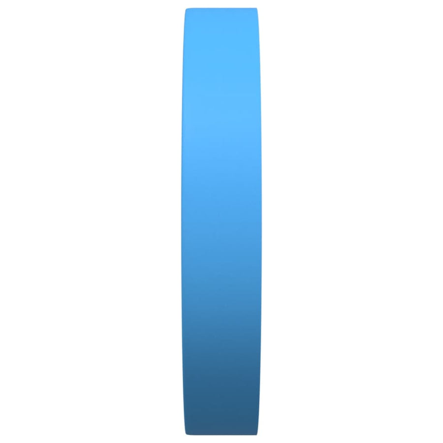 Wandklok Ø25,5 cm polystyreen en glas blauw