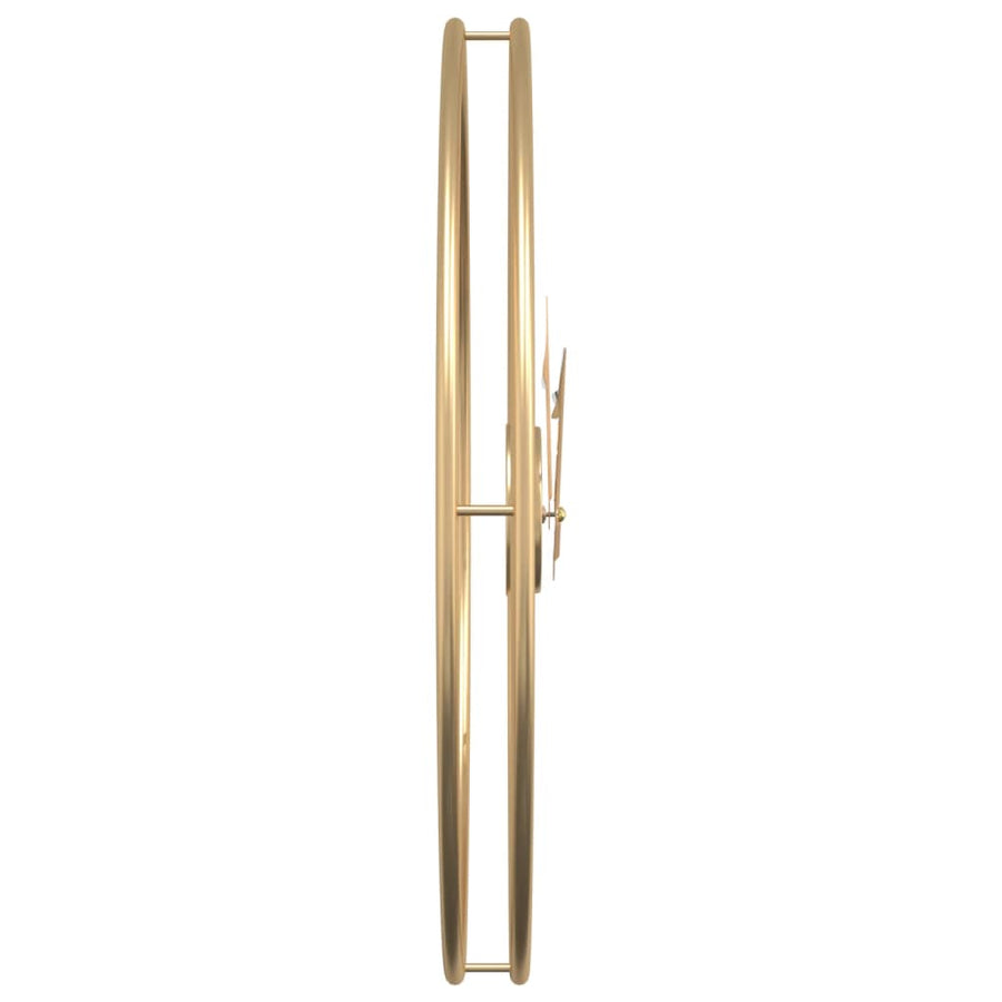 Wandklok Ø50 cm ijzer goudkleurig