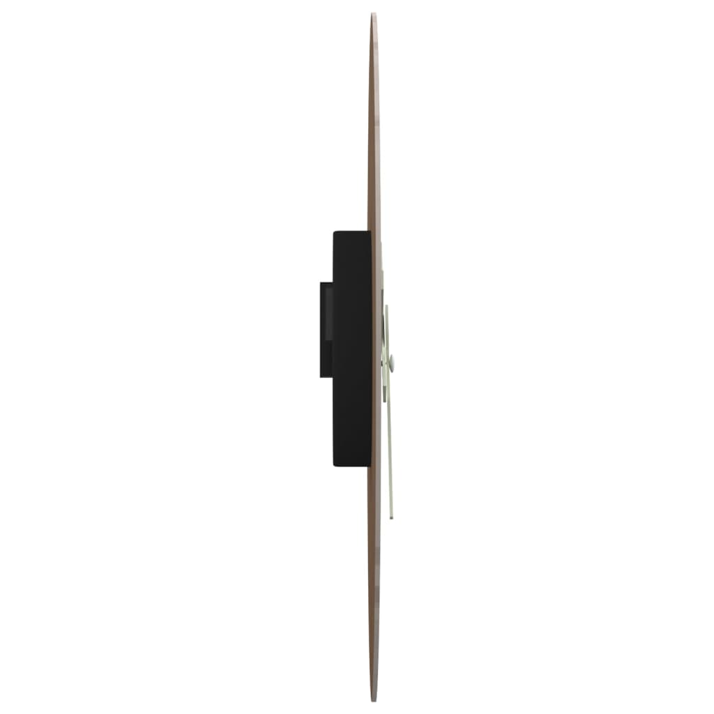 Wandklok met lichtgevende wijzerplaat en wijzers Ø30 cm bruin