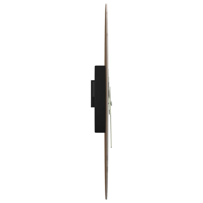 Wandklok met lichtgevende wijzerplaat en wijzers Ø30 cm bruin