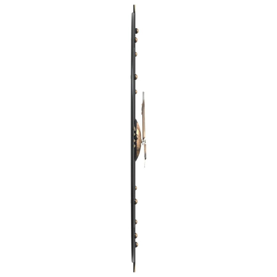 Wandklok Ø60 cm ijzer zwart