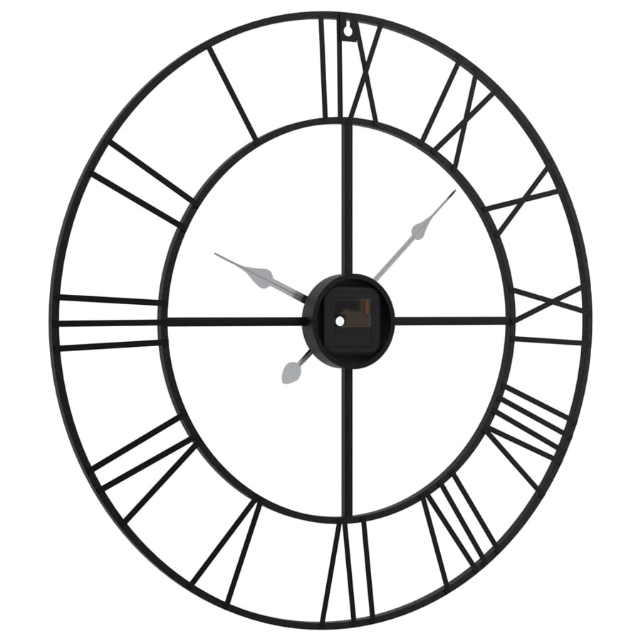 Wandklok Ø50 cm ijzer zwart