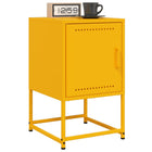 Nightstands 2 pcs 36x39x60.5 cm steel mustard yellow
