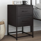 Bedside table 36x39x60.5 cm steel black