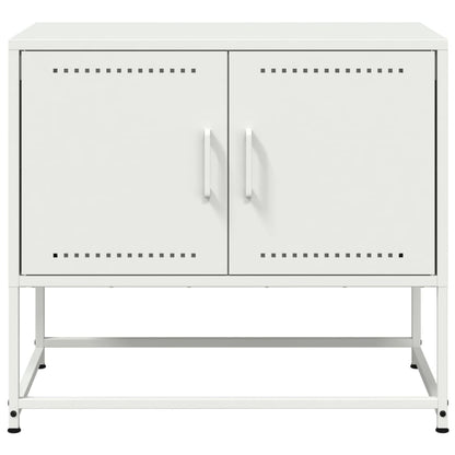 Tv-meubel 68,5x39x60,5 cm staal wit