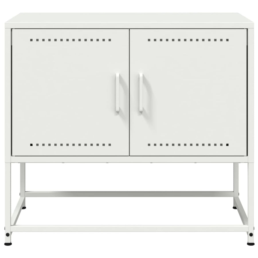 Tv-meubel 68,5x39x60,5 cm staal wit