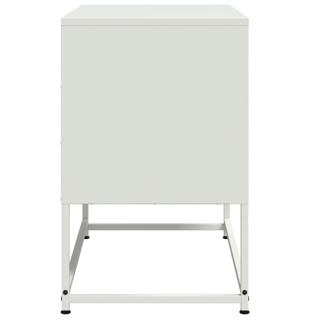 Tv-meubel 68,5x39x60,5 cm staal wit