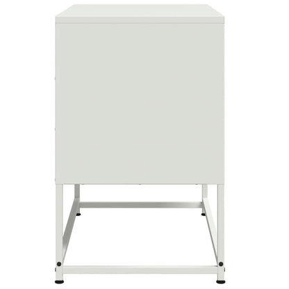 Tv-meubel 68,5x39x60,5 cm staal wit