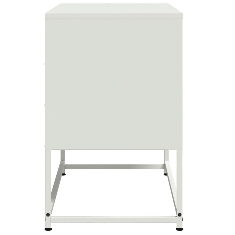 Tv-meubel 68,5x39x60,5 cm staal wit