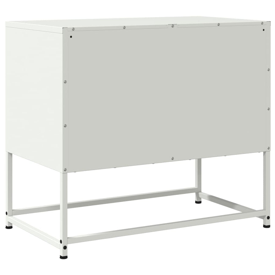 Tv-meubel 68,5x39x60,5 cm staal wit