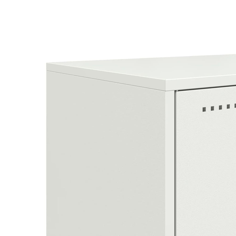 Tv-meubel 68,5x39x60,5 cm staal wit