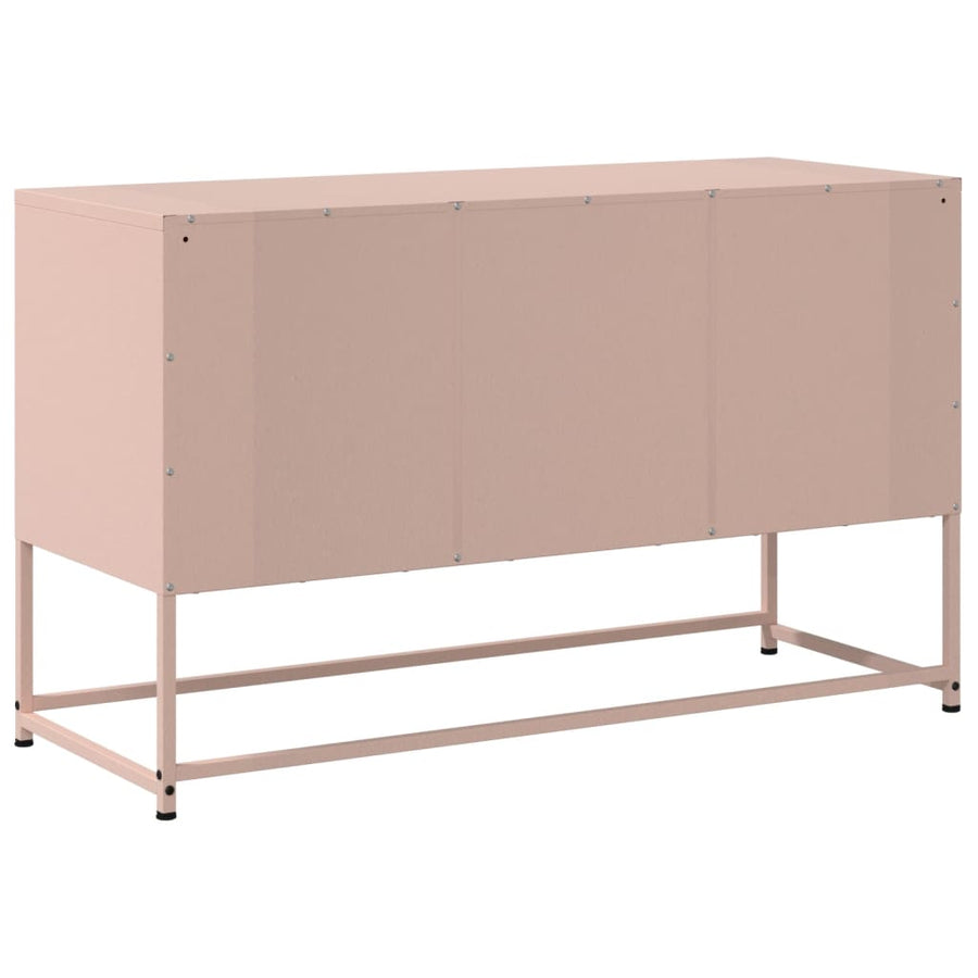 Tv-meubel 100,5x39x60,5 cm staal roze