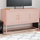 TV unit 100.5x39x60.5 cm steel pink