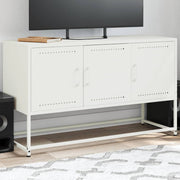 Tv-meubel 100,5x39x60,5 cm staal wit muurmontage
