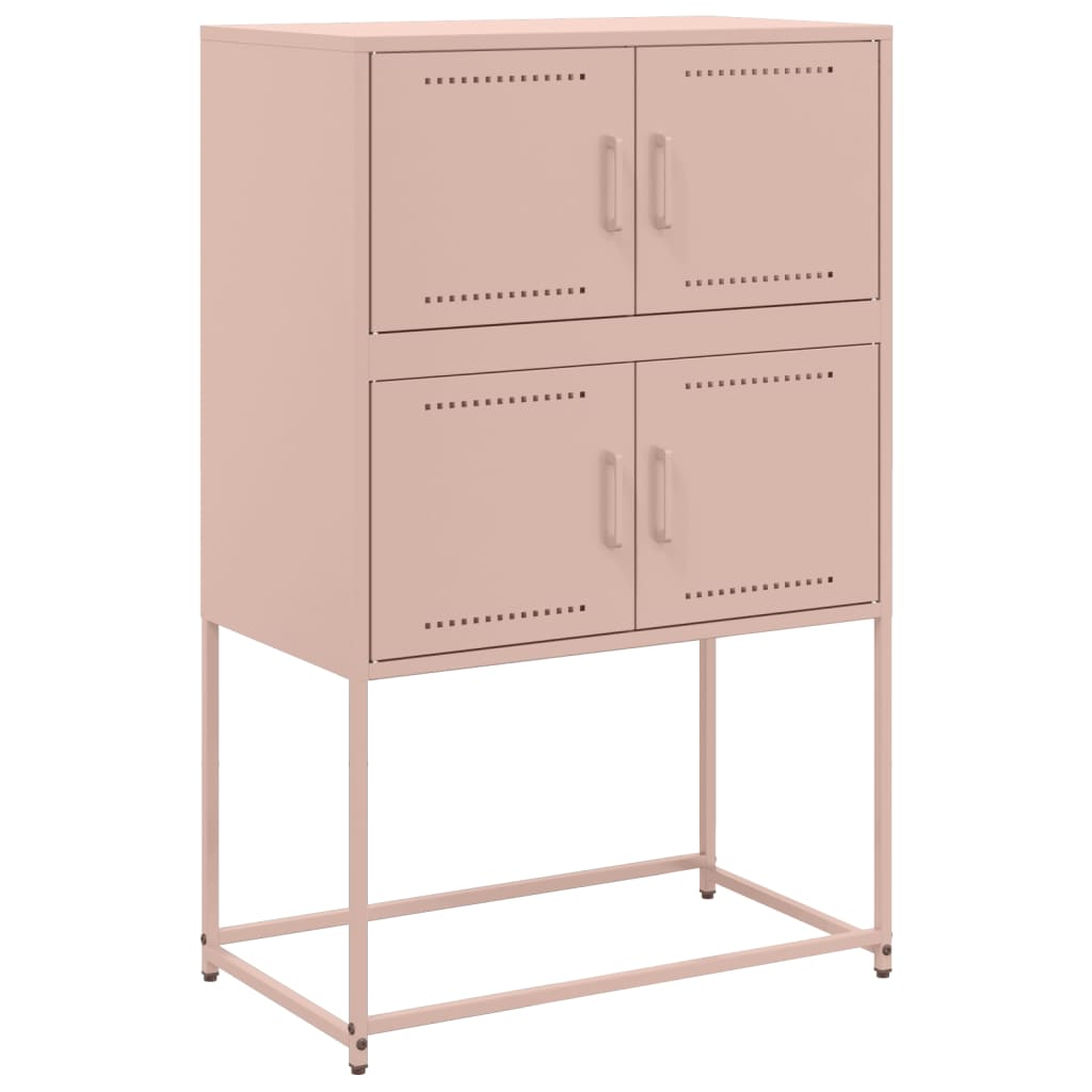Dressoir 68,5x38,5x107 cm staal roze