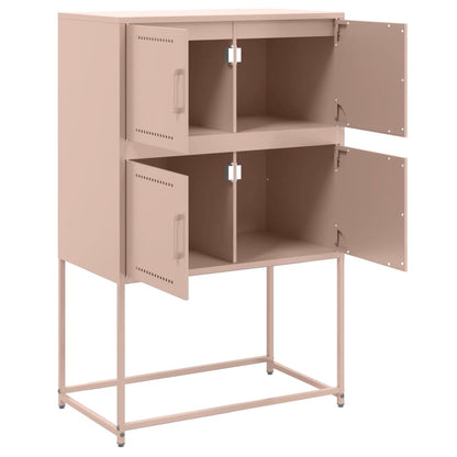 Dressoir 68,5x38,5x107 cm staal roze