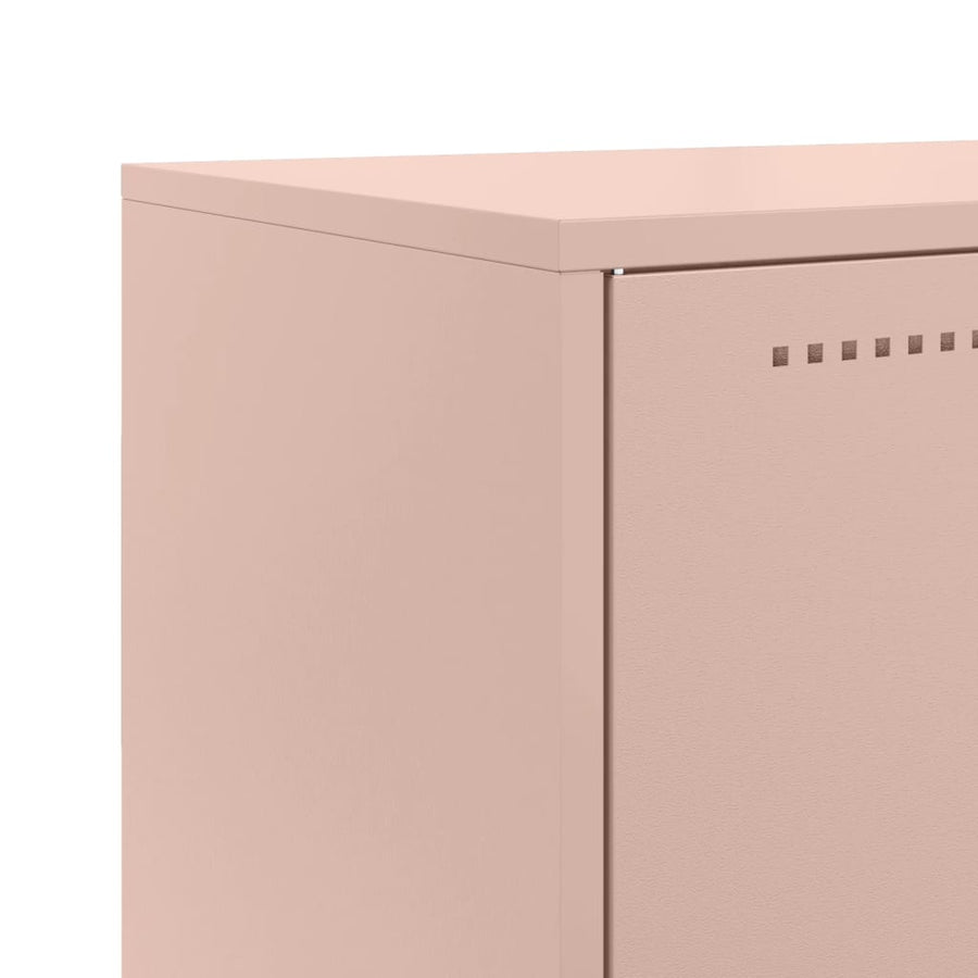 Dressoir 68,5x38,5x107 cm staal roze