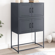 Dressoir 68,5x38,5x107 cm staal antraciet