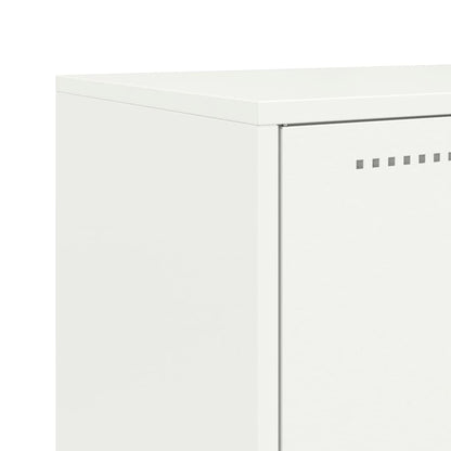 Dressoir 68,5x38,5x107 cm staal wit