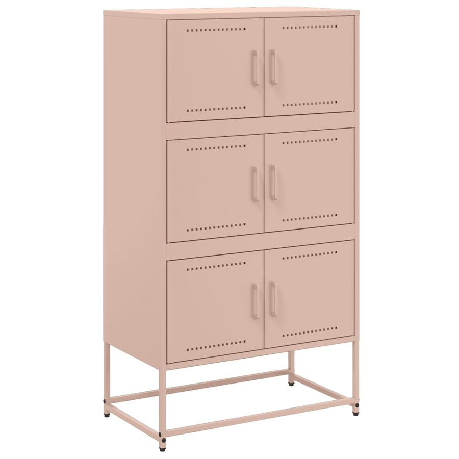 Dressoir 68,5x38,5x123,5 cm staal roze