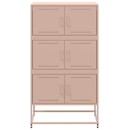 Dressoir 68,5x38,5x123,5 cm staal roze