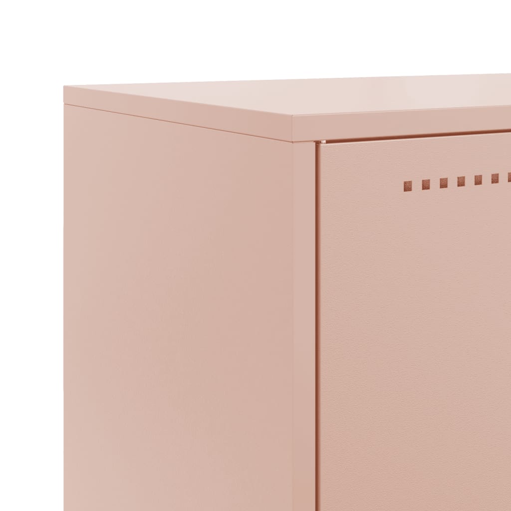 Dressoir 68,5x38,5x123,5 cm staal roze
